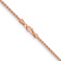 14k Rose Gold 2.1mm Solid Polished Spiga 24 Inch Chain