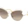 Miu Miu Pale Gold Frame / Light Brown and Gray Gradient Lenses