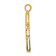 14K Two-tone Gold Diamond Cross Pendant