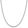 Rhodium Over 14k White Gold 2.3mm Solid Franco Link 18 Inch Chain