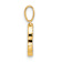 14k Yellow Gold Diamond Letter C Initial Pendant