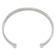 Sterling Silver Polished Textured Cuff Bracelet