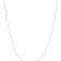 Rhodium Over 14k White Gold 0.42mm Solid Curb 13 Inch Chain