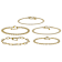 Snake, Cuban And Oval Link Bracelet Set Of 5 In Gold-Tone 4-6mm