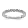 Sterling Silver Stackable Expressions Diamond Heart Ring 0.252ctw