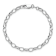Rhodium Over Sterling Silver 5mm Rolo Chain Bracelet