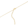 Initial A Bow CZ Necklace In 14K Gold Over Sterling Silver 0.23ctw