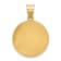 14K Yellow Gold Polished and Satin St Gabriel Medal Hollow Pendant