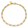 14k Yellow Gold Polished 3.65mm Fancy Paperclip Link Bracelet