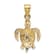 14K Yellow Gold Turtle Pendant