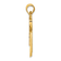 14k Yellow Gold Enameled Flag Pendant