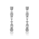 CZ C-Hoop Earrings In Sterling Silver