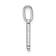 14K White Gold Diamond Letter F Initial Pendant