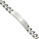 Sterling Silver Antiqued Curb Link ID Bracelet