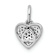 Rhodium Over 14k White Gold Diamond Heart Pendant