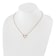 14K Rose Gold Lab Grown Diamond Heart Pendant Necklace