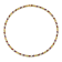 Multi-Color Multi-Gemstone 18k Yellow Gold Over Sterling Silver Tennis Necklace