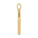 14K Yellow Gold Diamond Letter H Initial Pendant