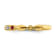 14K Yellow Gold Stackable Expressions Lab Created Ruby and Diamond Ring 0.096ctw