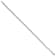 Sterling Silver 3mm Semi-solid Rolo Chain Bracelet