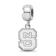 Sterling Silver Rhodium-plated LogoArt North Carolina State University
Small Dangle Bead