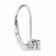 White Cubic Zirconia 14k White Gold Earrings With Velvet Gift Box 0.50ctw