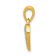 14K Two-tone Gold  Diamond Heart Pendant