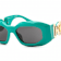 Versace Green Frames / Dark Gray Lenses Sunglasses