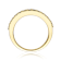 Emerald Color CZ Channel-Set Band Ring In 14K Gold Over Sterling Silver
