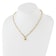 14K Two-tone Fancy Link with Lock Necklace