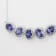 Oval Tanzanite and Round White CZ Rhodium Over Sterling Silver Necklace, 4ctw