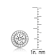 CZ Halo Stud Earrings In Sterling Silver