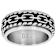 Chain And Rope Textured Spinner Band Ring In Stainless Steel