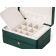 Green 3 Layer Jewelry Box appx 6.7x4.7x3.14"