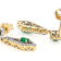 Zambian Emerald And Diamond Earrings In 10K Gold