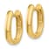 14k Yellow Gold 1/4" Oval Hinged Hoop Earrings