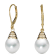 14KY 10-11mm Fresh Water  Pearl Drop Earrings