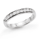 1.00ctw Diamond Channel Engagement Ring in 14k White Gold