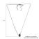 Sterling Silver Pear Shape Garnet and White Zircon Necklace 1.73ctw