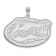 Rhodium Over Sterling Silver LogoArt University of Florida Extra Large Pendant
