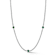 Sterling Statements Rhodium Over Sterling Silver 3-Stone Green CZ Curb
Chain Necklace