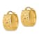 14k Yellow Gold Diamond-Cut 3/4" Hoop Earrings