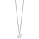 Rhodium Over Sterling Silver Letter D  Initial Necklace