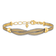 14K Two-tone 6.75-inch with 1-inch Ext. Mesh Bracelet