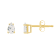 5x3mm Pear Shape White Topaz 14k Yellow Gold Stud Earrings