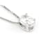Lab-Grown Diamond Oval Slide Pendant In Sterling Silver 0.50ctw