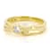 Lab-Grown Diamond Solitaire Ring In 14K Gold Over Sterling Silver 0.20ctw
