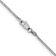 14k White Gold 1.1mm Box Chain 22"