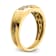 14K Yellow Gold 3-Stone Diamond Men's Ring 0.49ctw