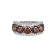 Mocha And White Cubic Zirconia Platinum Over Sterling Silver Ring 7.74ctw